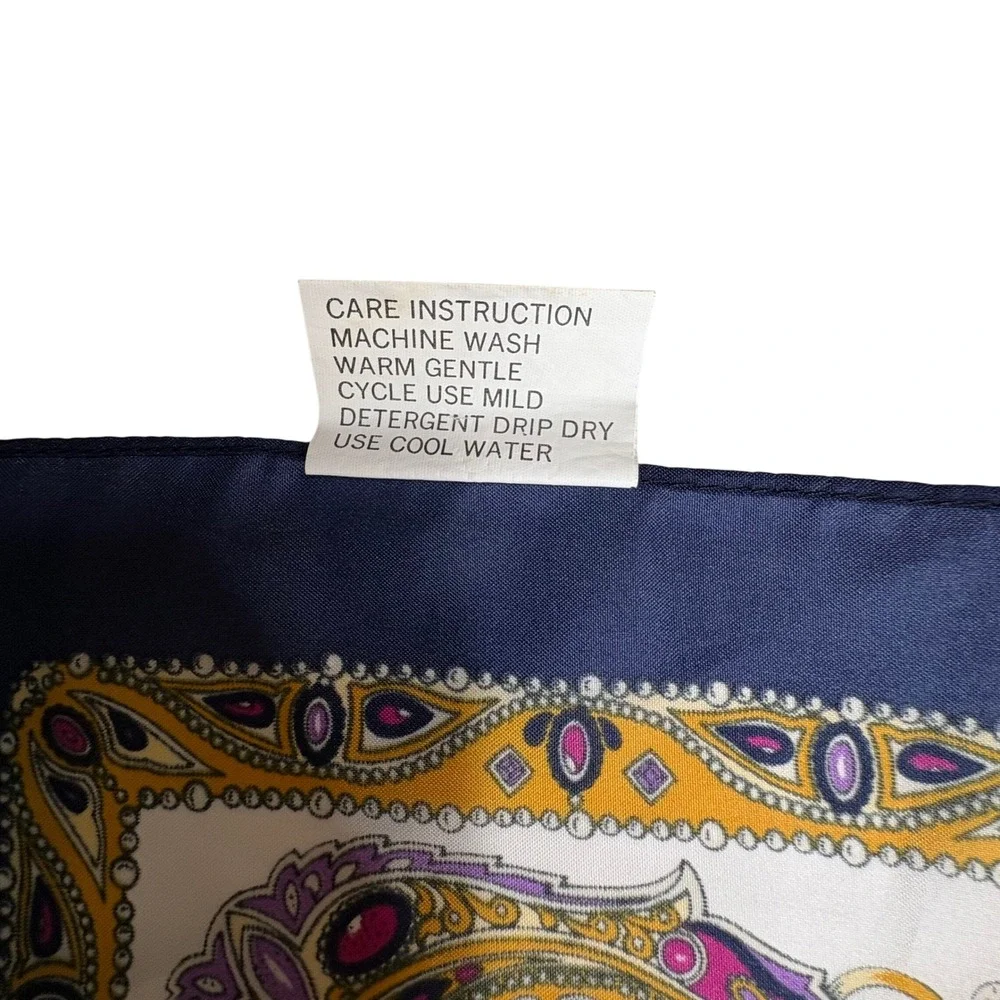 Vintage Baroque Royal Chain Scarf Polyester Taiwan‎ RN 13962 31